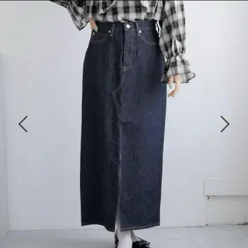 LOWRYS FARM 로리즈팜 CONE/데님 타이트 롱 스커트