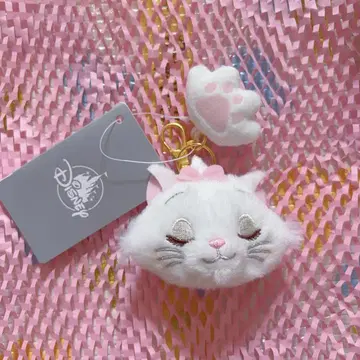 디즈니 스토어 마리 봉제 인형 키체인 스트랩