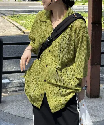 CPCM 레이스 반팔 셔츠