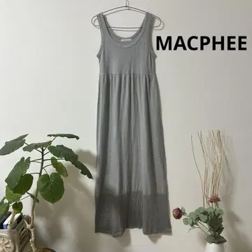 MACPHEE 슬리브리스 롱 맥시 원피스 일본제