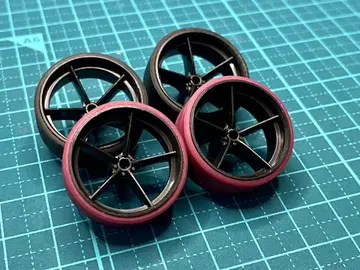 미니 사륜구동 페라 타이어 약 25.5mm 로우 프릭션