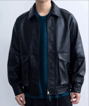 블랙 가죽 자켓