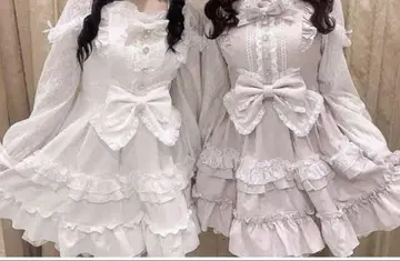 LIZLISA 티아라 리본 티어드 원피스 핑크