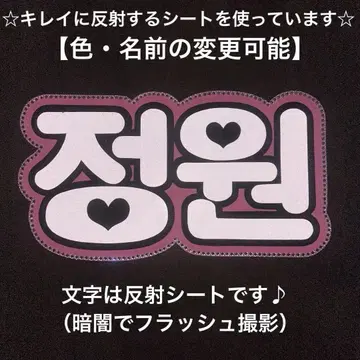 네임 보드 ENHYPEN 엔하이픈 정원 반사 시트 네무보