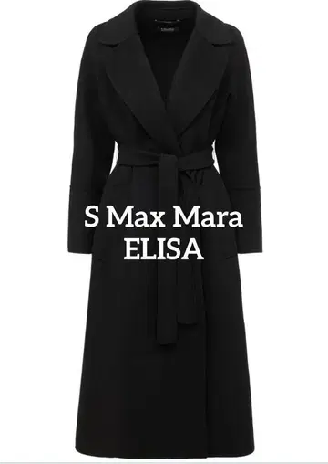 S Max Mara ELISA 퓨어 울 코트 택 포함 새상품