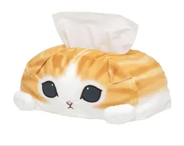 mofusand 봉제 인형 티슈 커버(브라운 얼굴 업)