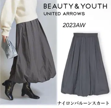 BEAUTY&YOUTH 유나이티드 애로우즈 나일론 벌룬 스커트 한정판