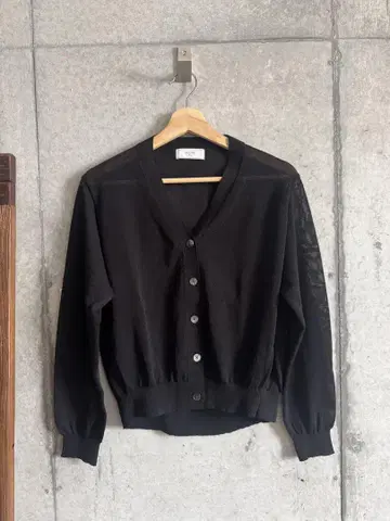 린넨 혼방 시어 가디건