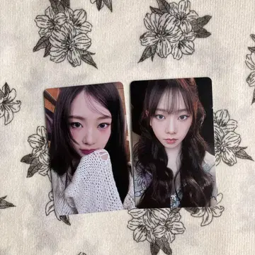 aespa 구매 혜택 6000엔 팬미 카리나 펜미 트레이딩 카드 2장