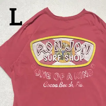 Ron Jon Surf Cocoa Beach 티셔츠 살몬 핑크 L