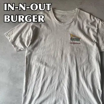 IN-N-OUT BURGER 티셔츠 구제 의류 L 사이즈 화이트