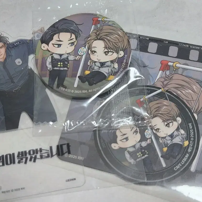 CAFE LEBOM backlight バッグライト 特典 PETスタンド Lebom Cafe Backlight Badge Dessert PET Stand HanSeoin lebom