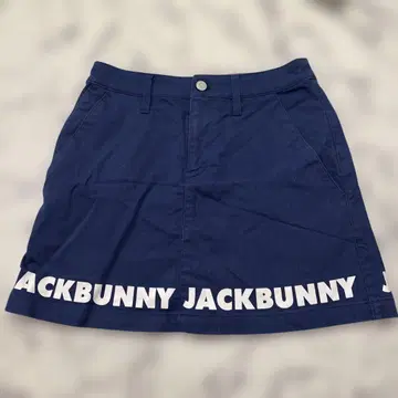 JACKBUNNY 네이비 로고 스커트