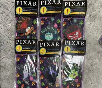 PIXAR 러버 참 6개 세트