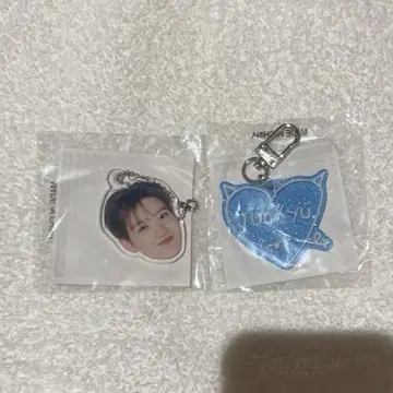 TREASURE 가챠 얼굴 아크링 키링 문자 아크링 키링 준규