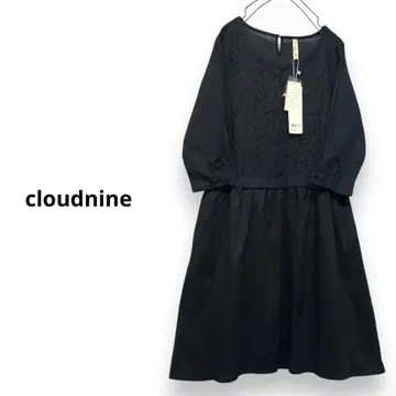 cloudnine 절개 레이스 원피스  루즈한 원피스  블랙