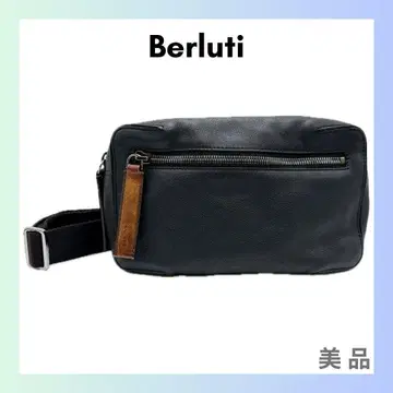 벨루티 Berluti 가죽 바디백 블랙 검정