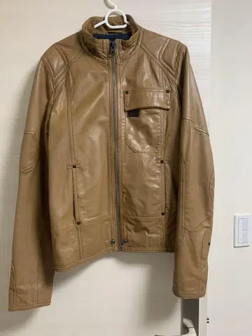 G-Star RAW 브라운 가죽 자켓 S