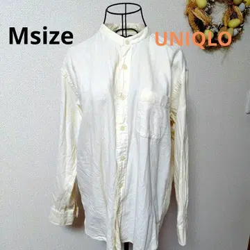 화이트 밴드 카라 긴팔 셔츠