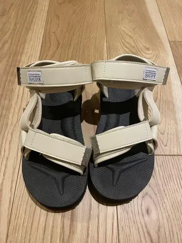 SUICOE 베이지 스포츠 샌들 35 22cm