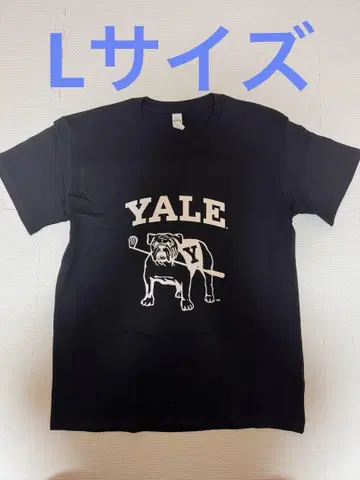 남녀 공용 Yale Bulldog 티셔츠 L 블랙