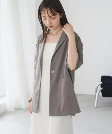 카스타네 오버 반팔 자켓