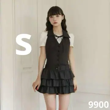BUBBLES 홀터넥 티어드 원피스 버블스