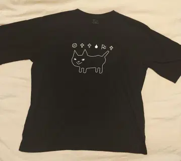 요네즈켄시 공상 고양이 티셔츠 L