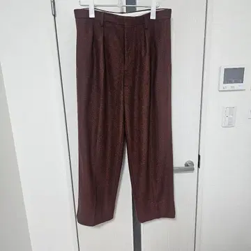 치노 CINOH 울 저지 투 턱 팬츠 슬랙스 22aw