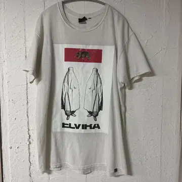 ELVIRA 화이트 티셔츠 그래픽 프린트