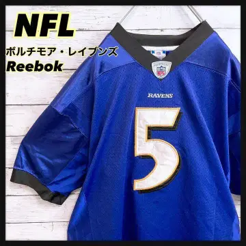 초레어 [NFL] 리복 볼티모어 레이븐스 팀 로고 자수 게임 셔츠 2