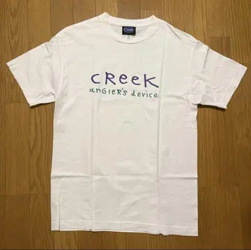 Creek angler's device 티셔츠 M 사이즈 화이트
