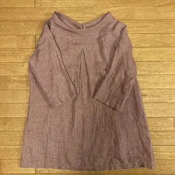 LINNET 롤 넥 A 라인 블라우스