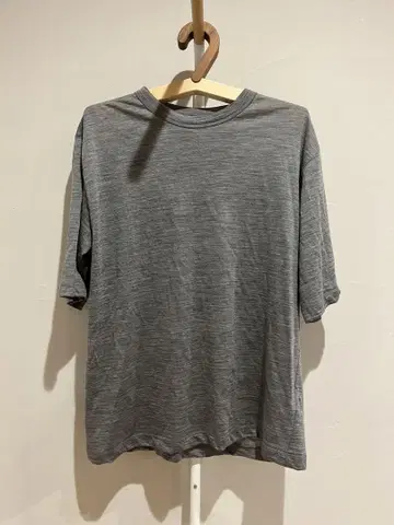 BATONER 19SS 워셔블 울 티셔츠 그레이 사이즈 2