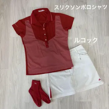 스릭슨 피케 셔츠 + 르꼬끄 스커트