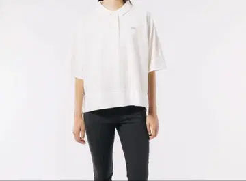 라코스테 LACOSTE 기모노 슬리브 박스 폴로 셔츠 사이즈 38