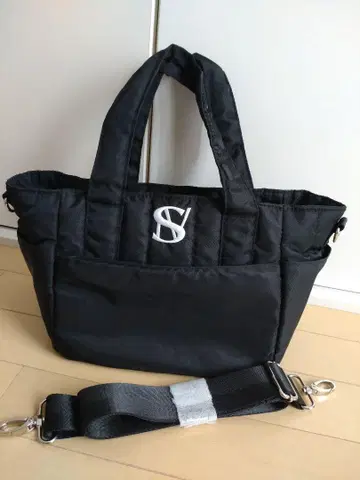 셀바세크레타 가와사키 노조미 안티민스 블랙 토트백 로고 자수