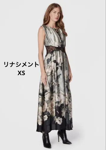 Rinascimento XS 꽃무늬 레이스 맥시 원피스