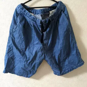 무인양품 남성용 하프 팬츠 데님 XL