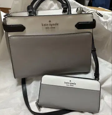 kate spade 2way 숄더백 지갑 라이트 그레이 세트