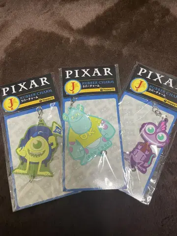 PIXAR 제일복권 몬스터즈 잉크 러버 참 3개 세트