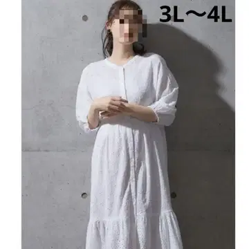 빅 사이즈 원피스 컷워크 레이스 miclat 3L4L 니센