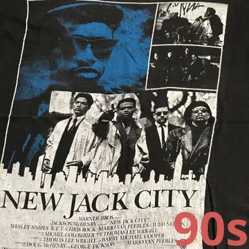 792 New Jack City 90년대 빈티지 티셔츠 무비