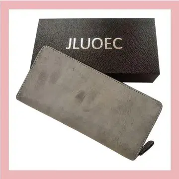 지갑 남성용 장지갑 천연 가죽 대용량 그레이 브라이들 가죽 JLUOEC