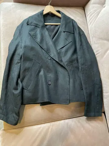 Zara 린넨 100% 크롭 트렌치코트