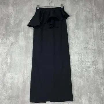 편집 중 코코딜 타이트 스커트 맥시 롱 허리 플레어