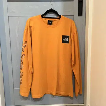 The North Face 긴팔 티셔츠 오렌지