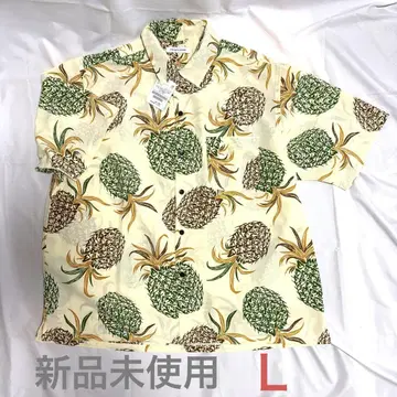 새상품:FREAK'S STORE 올 패턴 오픈 카라 셔츠