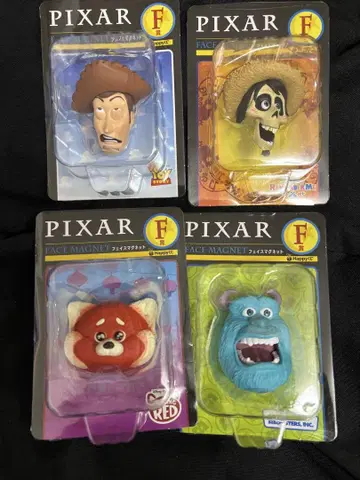happy 복권 PIXAR F상 풀 컴프 페이스 마그넷 4개 세트