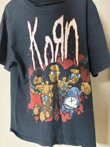Korn 밴 티셔츠 구제 의류